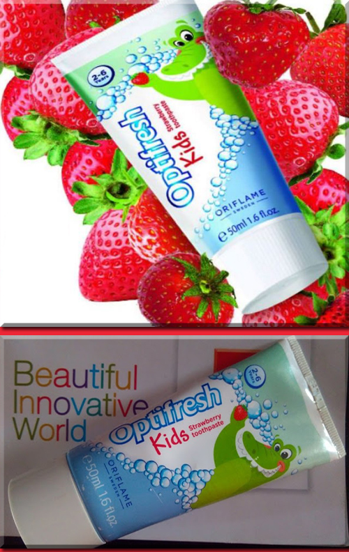 ORIFLAME Optifresh Kids Strawberry Toothpaste Garda Remaja