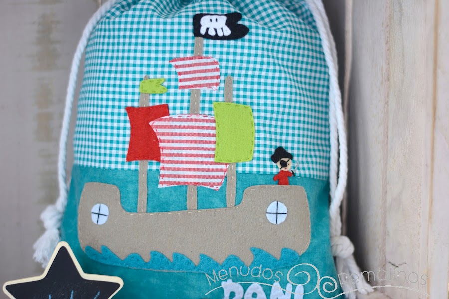 Bolsa de merienda barco pirata