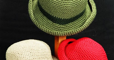 Sue's Crochet and Knitting: Easy Crocheted Crusher Hat Pattern