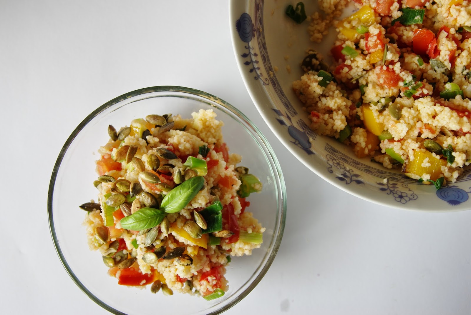 Sweet Chilli V&V recipes Couscous with pumpkin seeds and vegetables