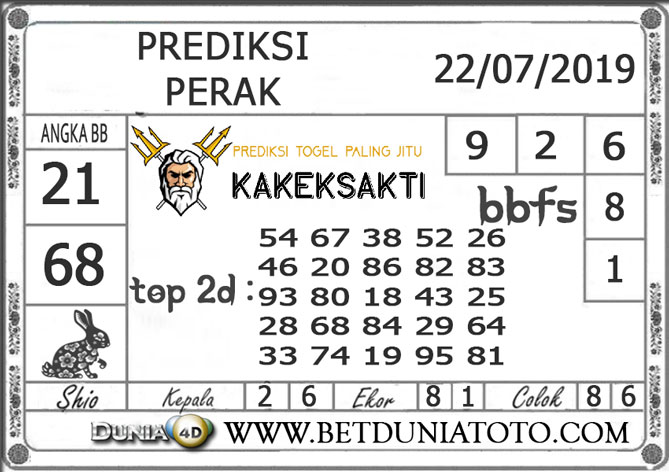 Prediksi Togel “PERAK” DUNIA4D 22 JULI 2019