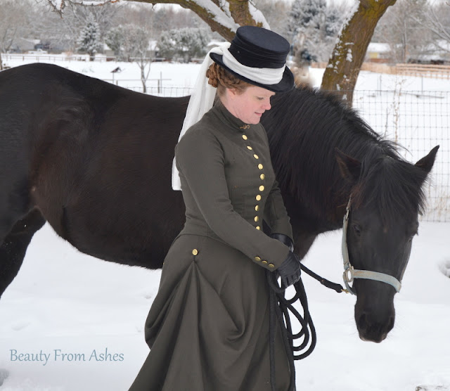 Beauty From Ashes: Chocolate the Horse and My Riding Habit Photo Shoot!
