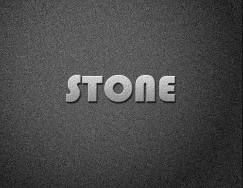 Create Simple Stone Text Effect