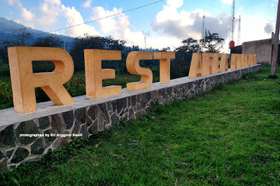 Sign board rest area Kledung di Temanggung. Foto Sign board rest area Kledung di Temanggung.