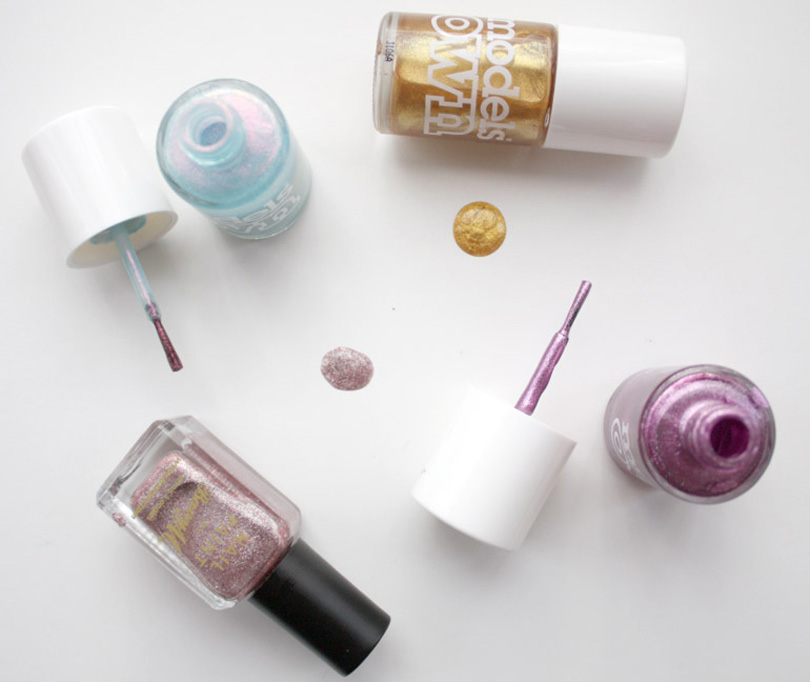 barry m and models own iridescent nail varnish for the party season