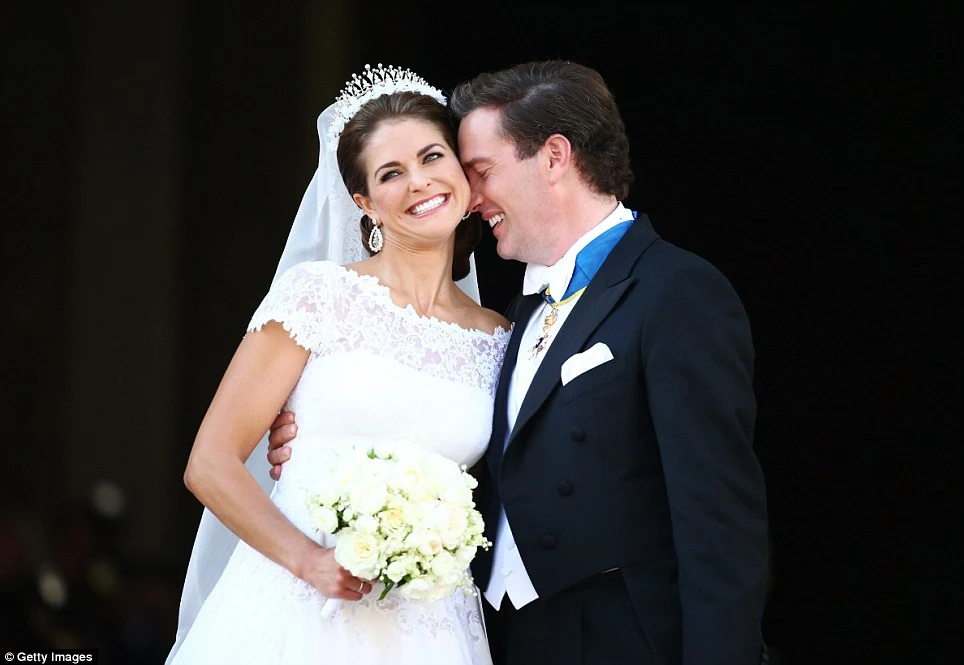 Wedding of Princess Madeleine and Chris O’Neill at the palace church in Stockholm