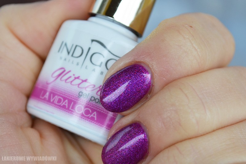 lakierowe wywiadówki Indigo Nails glitter gel polish La Vida Loca