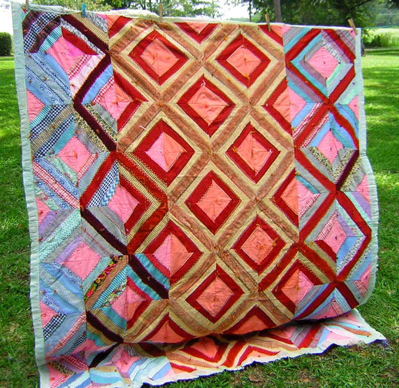 My Southern Quilts Unfinished Crazy Quilt
