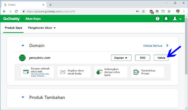 cara pasang domain baru di blogspot