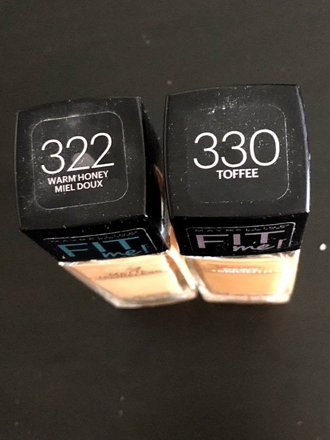 MAYBELLINE FIT ME MATTE PORELESS  VS  MAYBELLINE FIT ME DEWY SMOOTH 