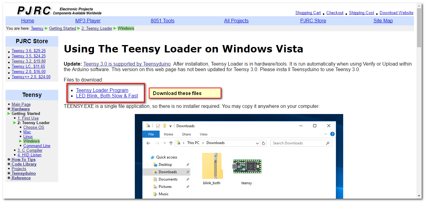 teensy driver windows