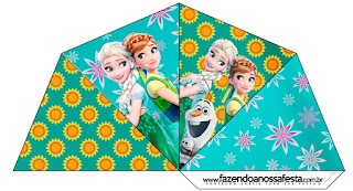 Frozen Fiebre Congelada: Imprimibles Gratis para Fiestas. Para conos = cucuruchos.