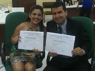 Prefeita eleita Joelma Duarte Campos e vice Ruben Joelma Duarte Campos e Ruben Lima