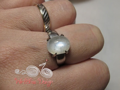 ring moonstone prong finger father made wirebliss stays
