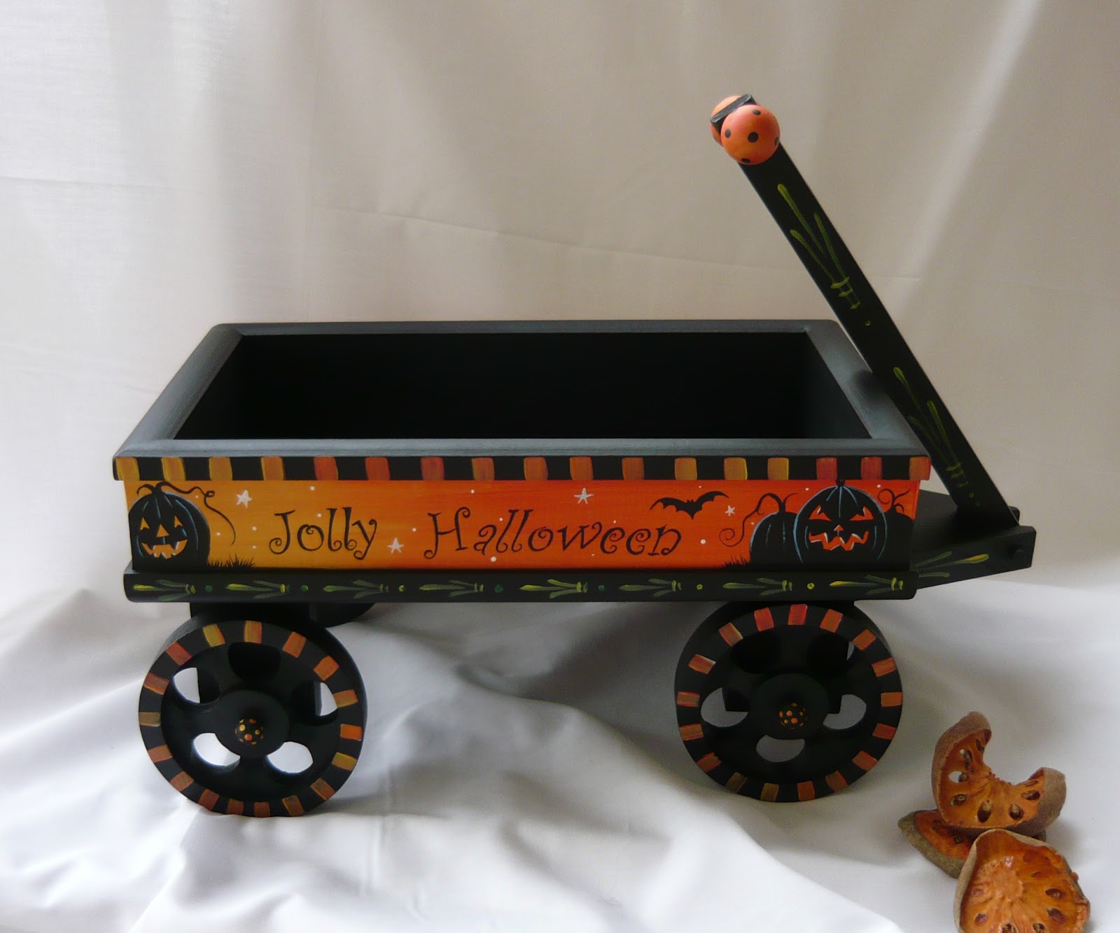 MAGIC BRUSH STUDIO OOAK Original hand painted Halloween Wagon on eBay