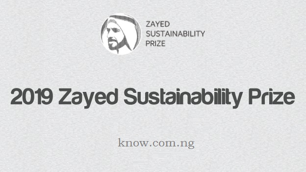 2019 Zayed Sustainability Prize 2019 Zayed Sustainability Prize