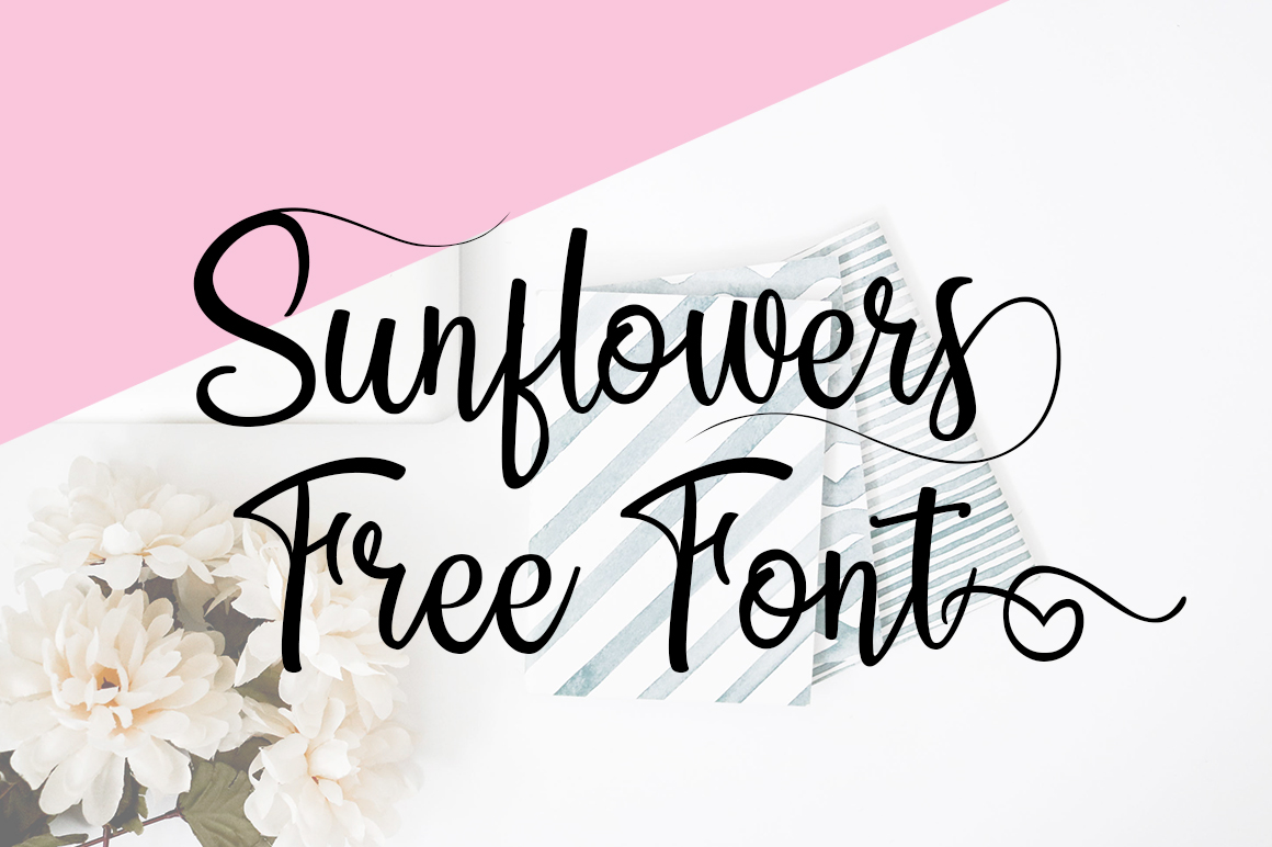 DLOLLEYS HELP Sunflowers Free Font