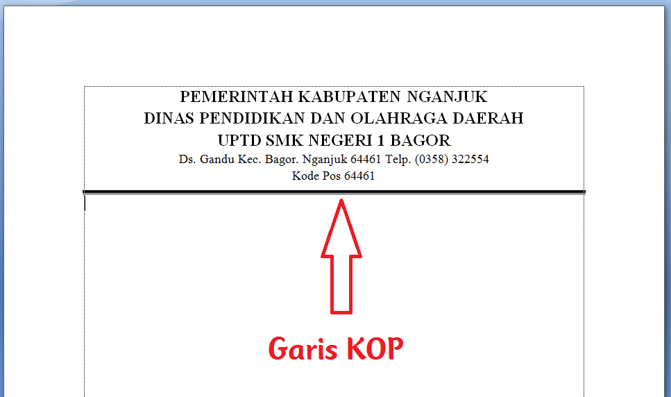 Cara Membuat Garis Kop Surat Di Microsoft Word Espada Blog