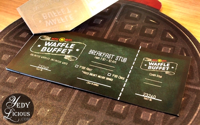 Ticket for KFC Waffle Buffet