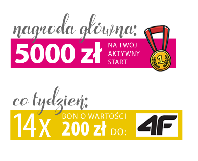 Do wygrania 126 bonów o wartości 200 zł do 4F Konkurs