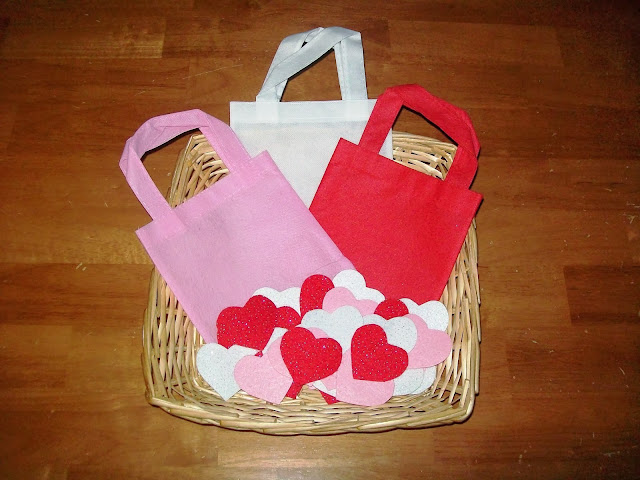 Hearts in Bags Color Sorting
