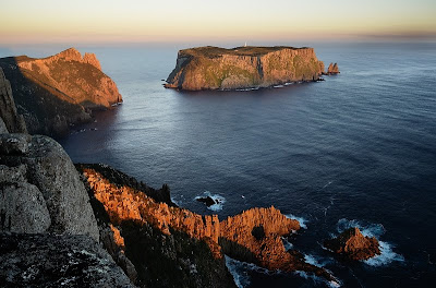 Tasman Island and The Blade, Cape Pillar, at sunset - 7th April 2011