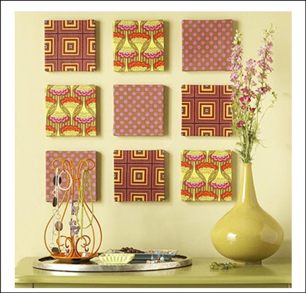 It's Written on the Wall DIY Wall ArtPaper, Styrofoam, Canvas, Fabric