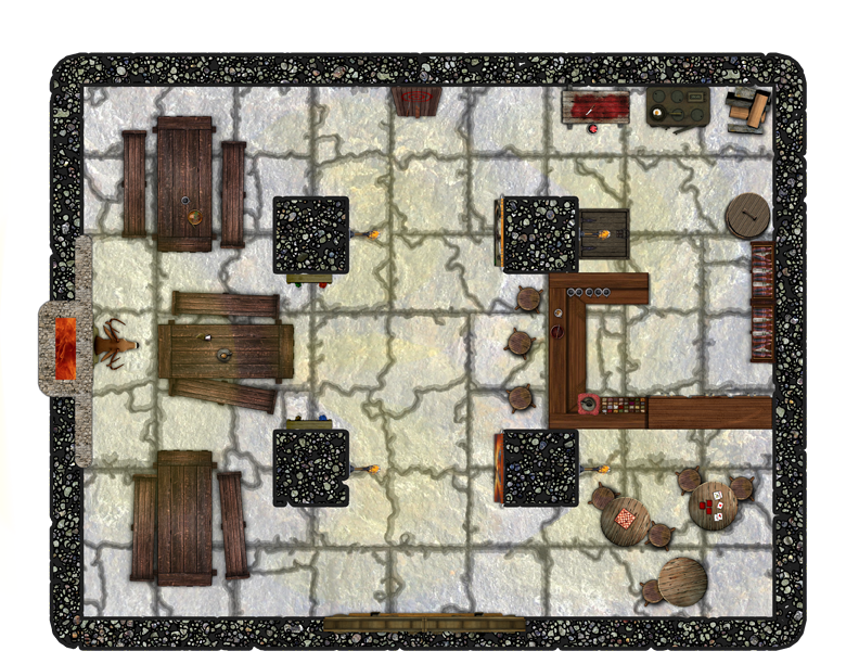 A small, over-built tavern A small, over-built tavern