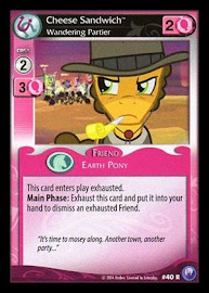 My Little Pony Cheese Sandwich, Wandering Partier Canterlot Nights CCG Card