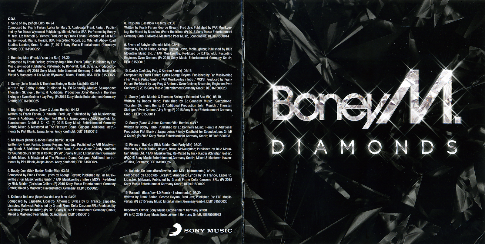 Sunny перевод песни. Boney m "Diamonds". Boney m Diamonds 40th. Boney Gold CD. Boney m Союз Gold.