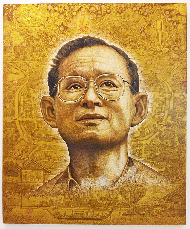 Likit Nisetanakarn ลิขิต-นิสีทนาการ - Thai King Rama IX art