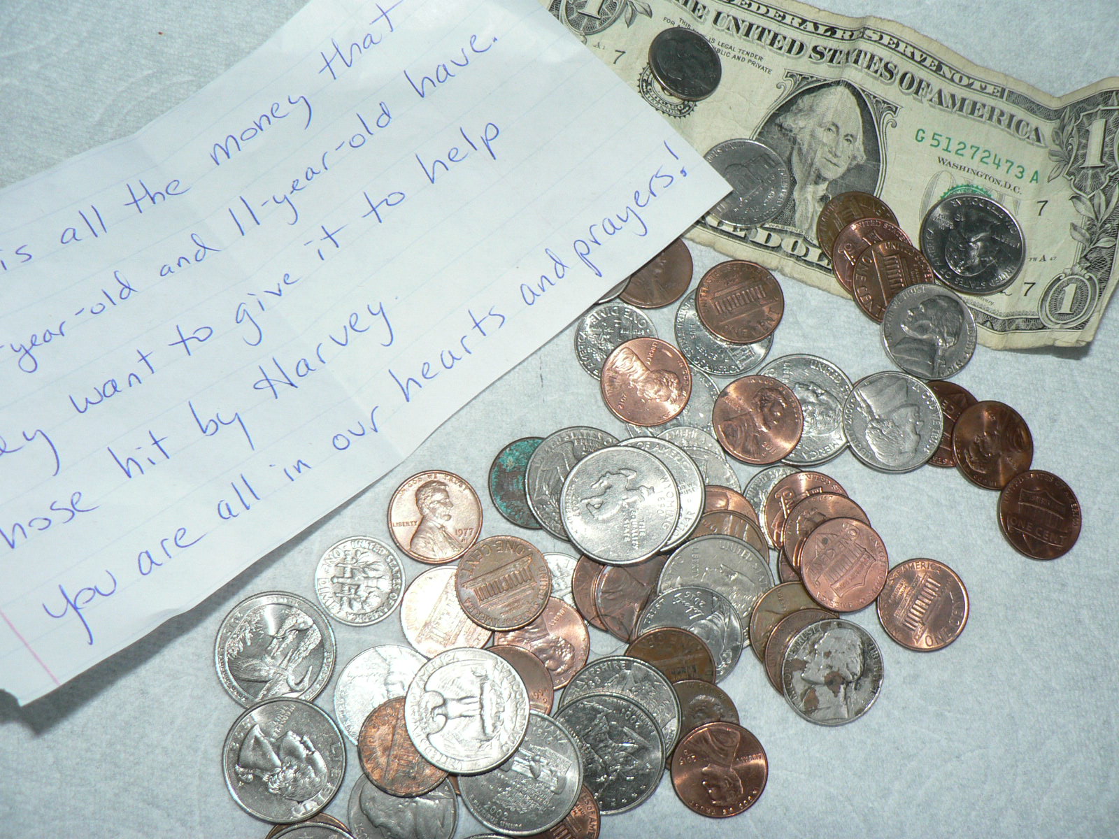Heather's Thoughts: Six Dollars and Thirty-Three Cents