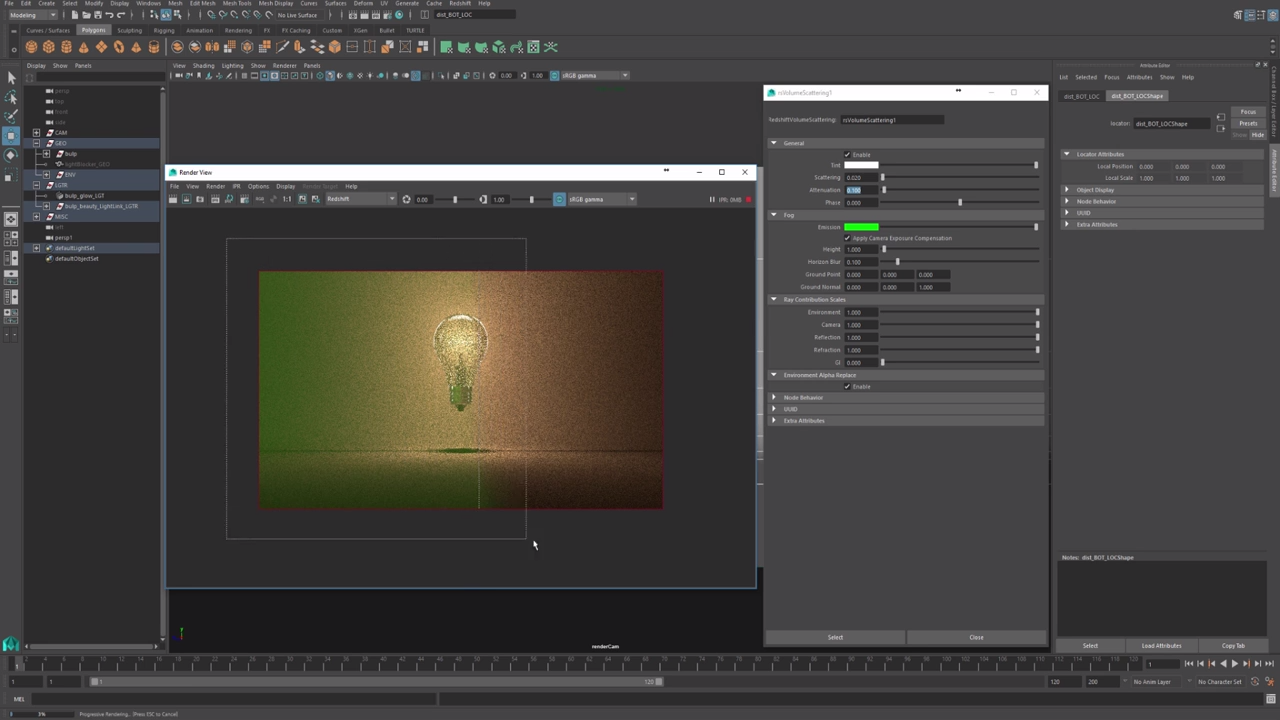 Volume Lighting In Redshift For Maya Cg Tutorial