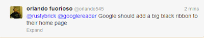 Google reader users are shocked