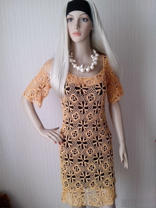 Free crochet patterns and video tutorials How to crochet elegant dress