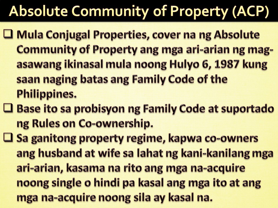 Things You Need to Know About Conjugal Properties of Husband and Wife