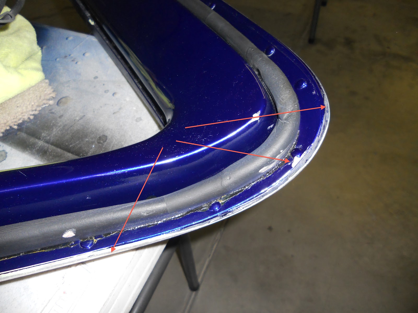 1963 Corvette Sting Ray Split Window Coupe Restoration Door Edge