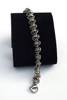 Chainmaille Armband Barrel Weav Twist of Faith Edelstahl