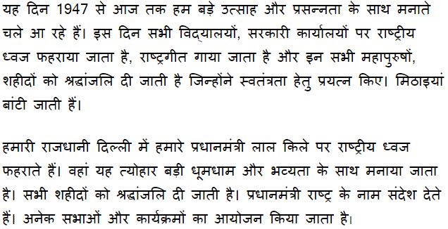 essay on independence day