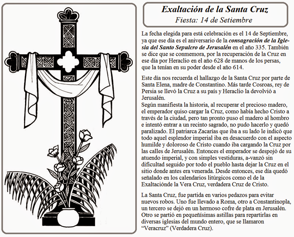 Exaltación De La Santa Cruz Lecturas jesuspasaxaqui.blogspot.com