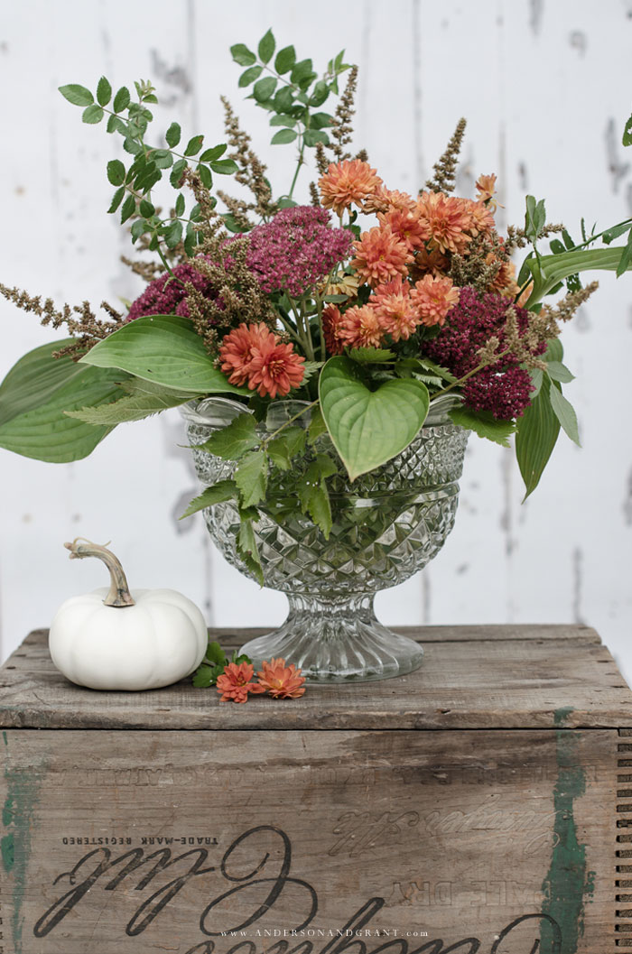 How to create a fall flower arrangement Fall Flower Arrangement