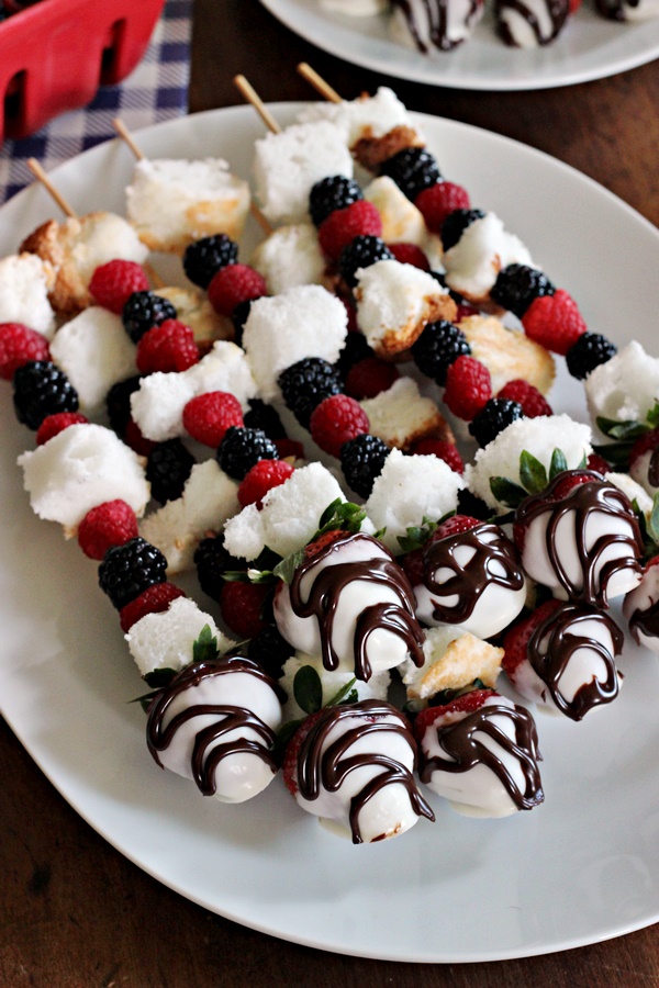 Angel Food and Berries Dessert Skewers adiba