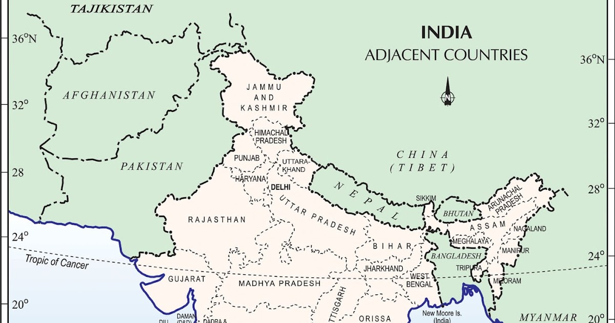 Maps And International Relations India And Its Neighbouring Countries