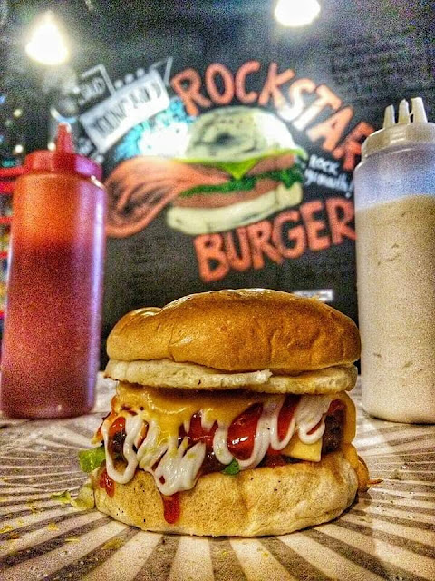 Rockstarz burger sungai Ara Penang, makan best di Penang, Penang syurga makanan, 