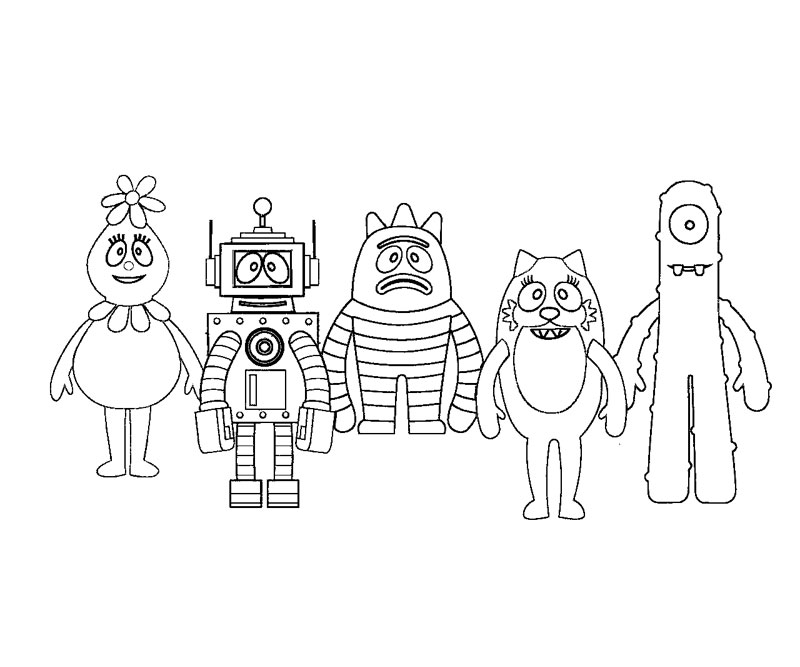 yogabbagabba coloring pages - photo #45