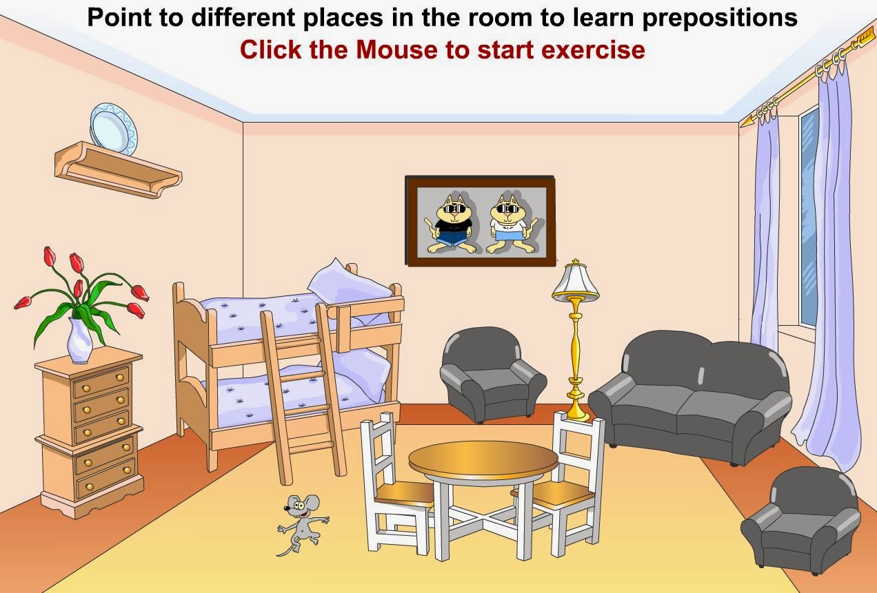 Prepositions Of Place Room