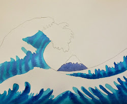 wave project paint kathy hokusai angelnik acrylic step designs
