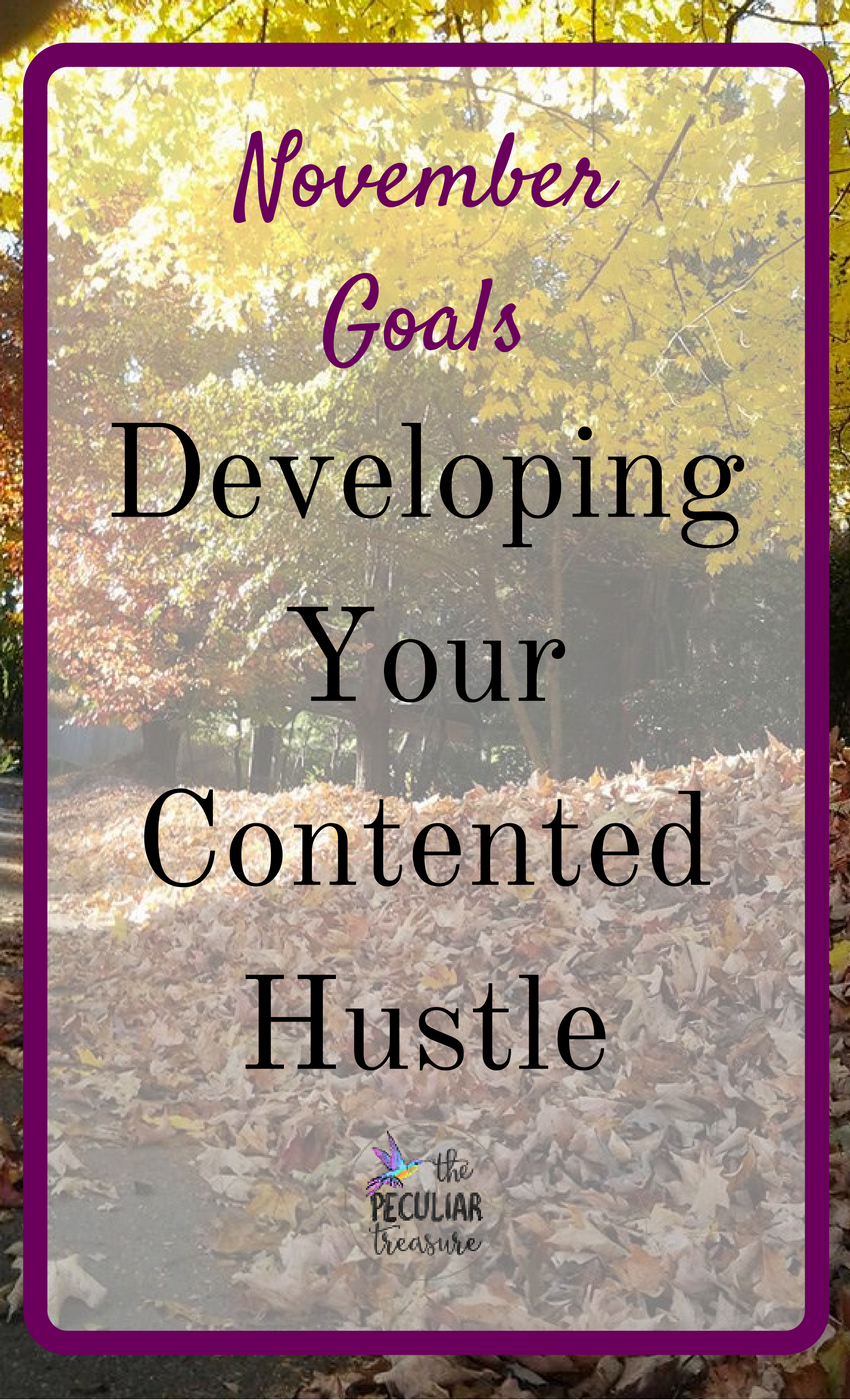 The Peculiar Treasure A Contented Hustle November Goals