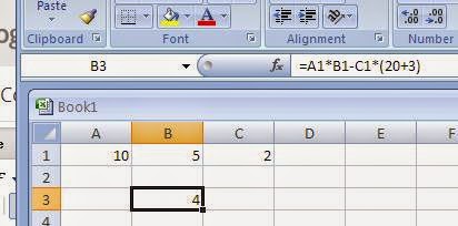 Using Simple Formulas in Excel With Arithmetic Operators-2