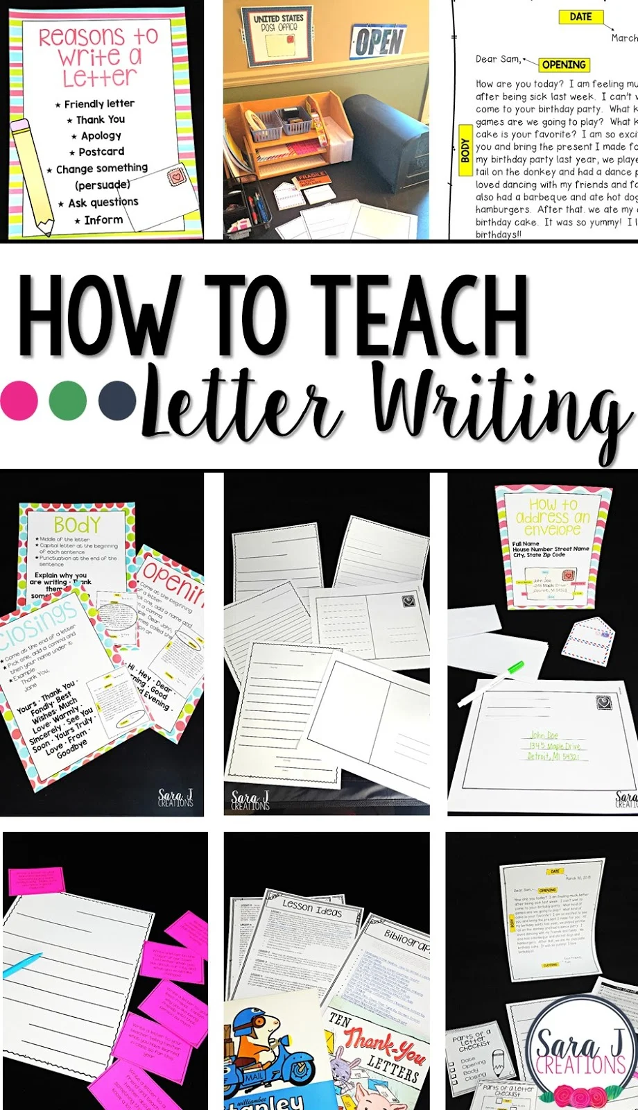 I love teaching letter writing in the classroom. Students love writing friendly letters to each other. I've got 6 ideas for making teaching letter writing easier for you including sample anchor charts, picture book ideas and extension activities.